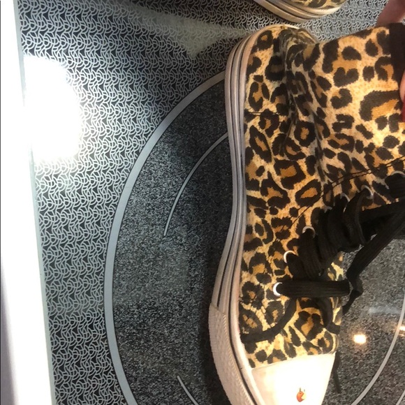 Leopard print high tops canvas - Picture 3 of 4